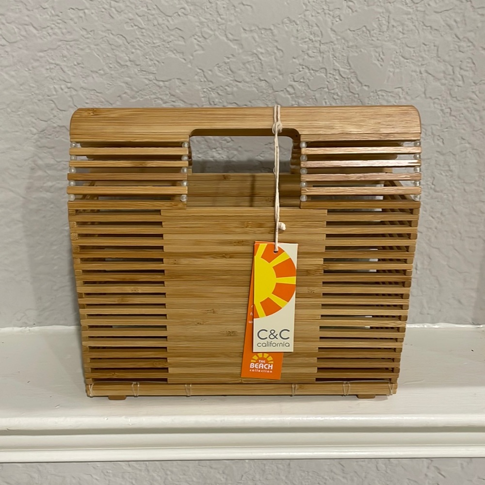 C&C California bamboo beach collection purse